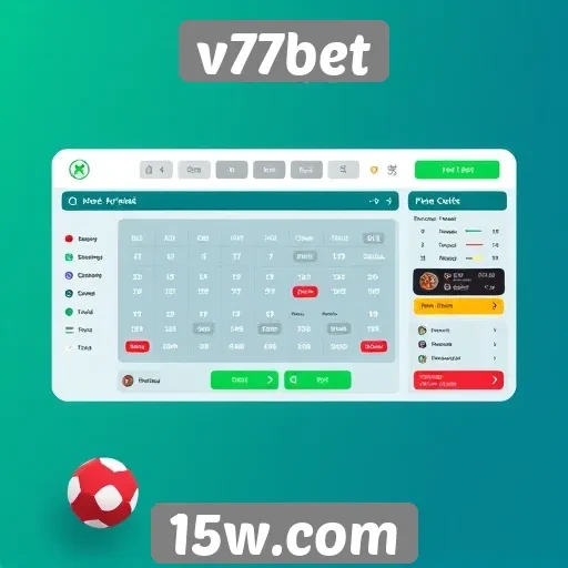 interface do v77bet é intuitiva e fácil de usar